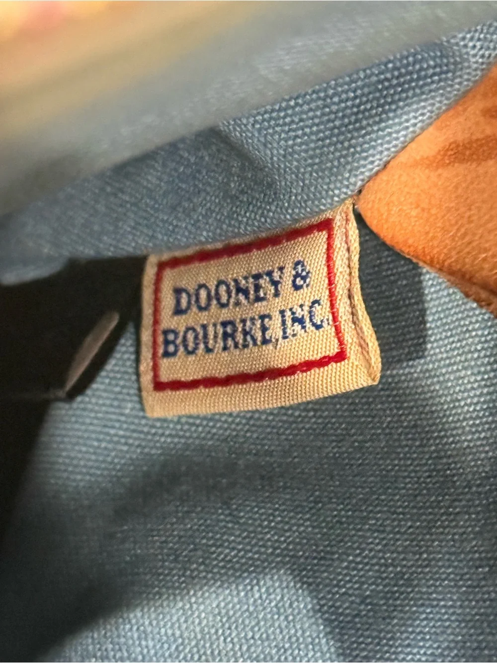 Dooney & Bourke DB logo canvas satchel bag rainbow Y2K VTG Purse